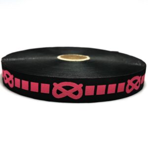 Sort med pink knob