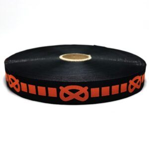 Sort med orange knob