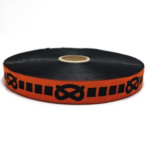 Orange med sort knob